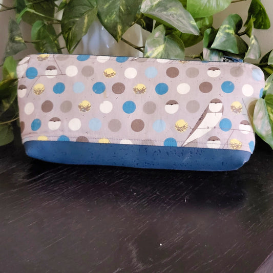 Elf Design Studio handmade fabric / vegan cork travel essential oil case