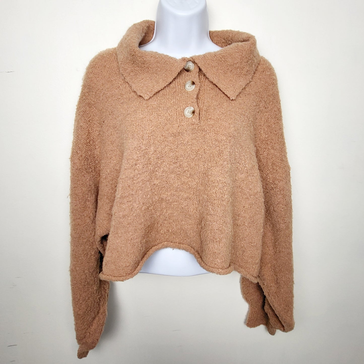 BAUB1 - Dreamers by Debut Fuzzy Button Shacket. Size medium
