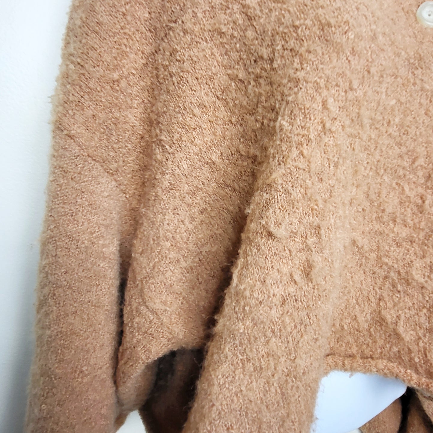BAUB1 - Dreamers by Debut Fuzzy Button Shacket. Size medium