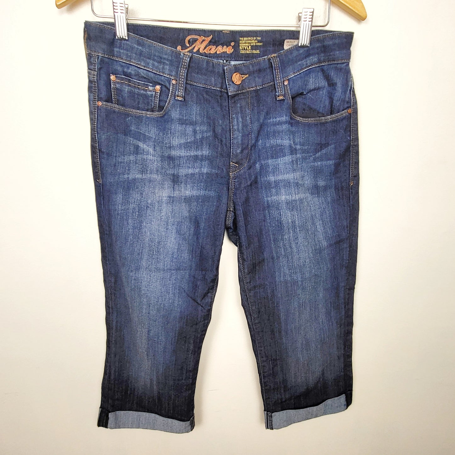 CMCRD2 - Mavi Molly mid-rise cuffed capri jeans. Size 31 🍁