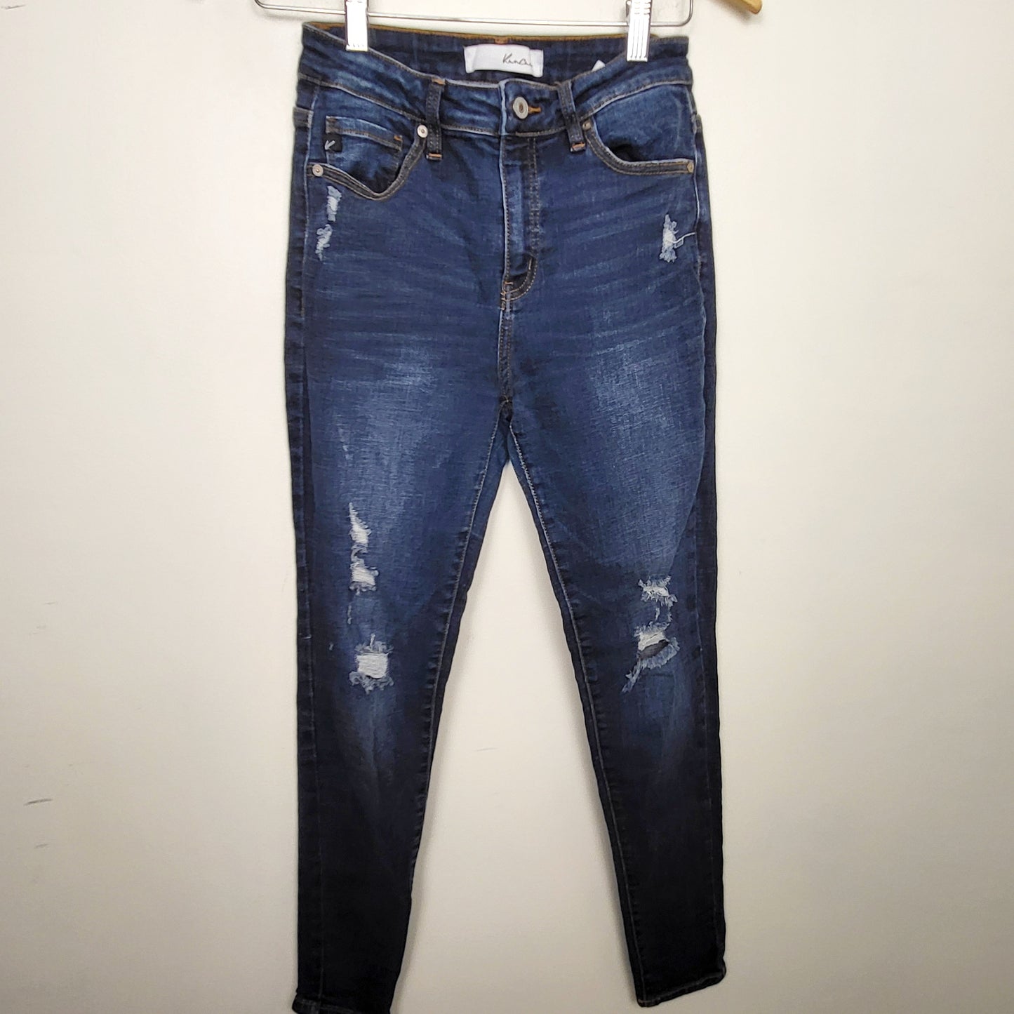 CMCRD2 - Kancan high-rise distressed skinny jeans. Size 27