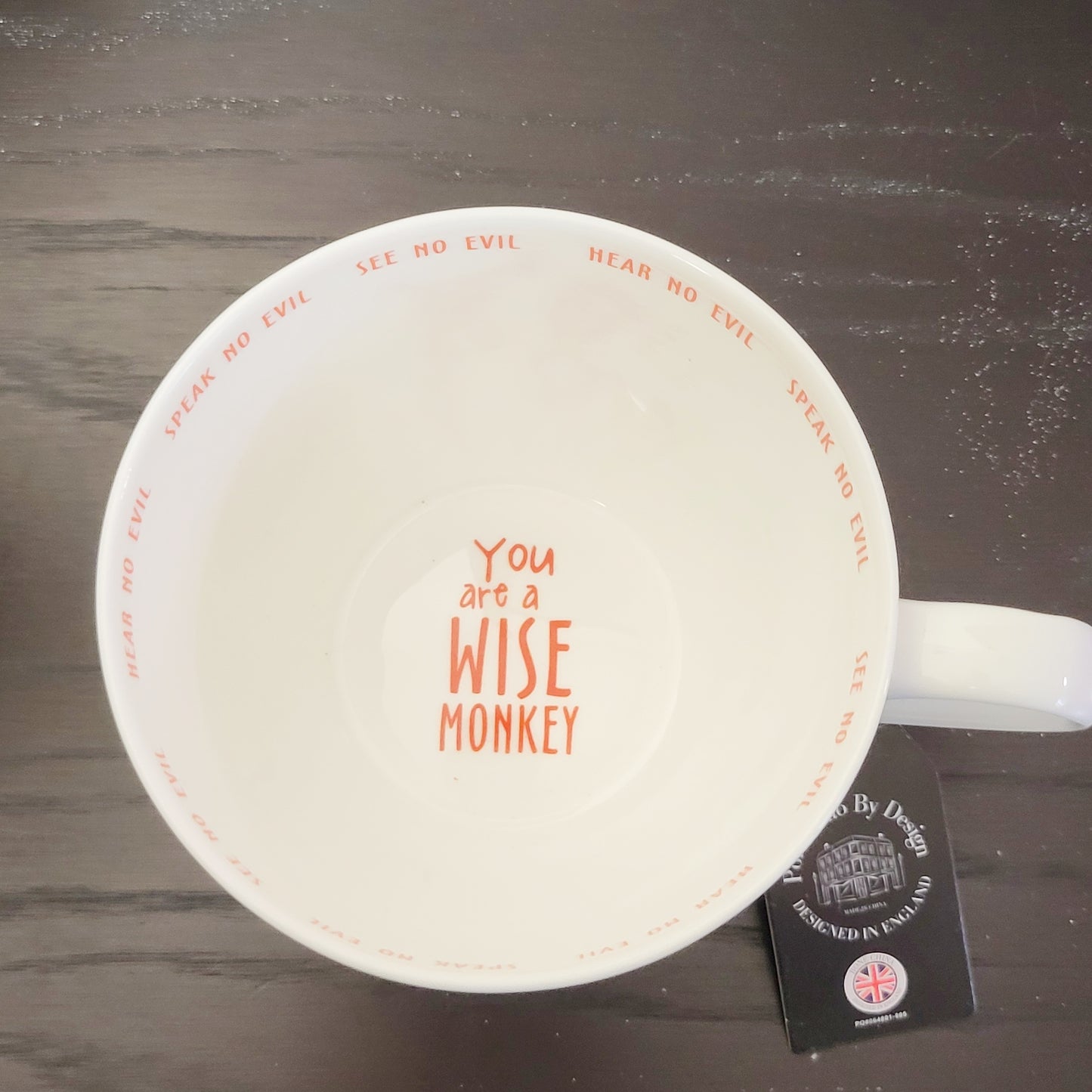 MFAIR - NEW - Portobello by Design "Wise Monkey" coffee mug. NO SHIPPING