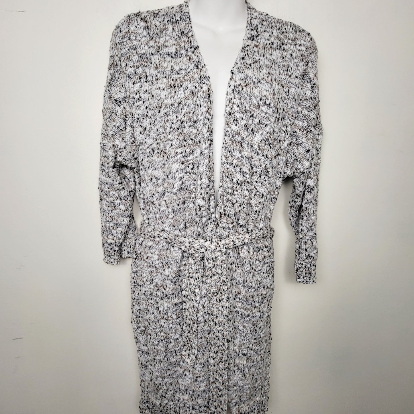 MHCK2 - Camber and Grace duster style cardigan sweater with tie belt. Size large