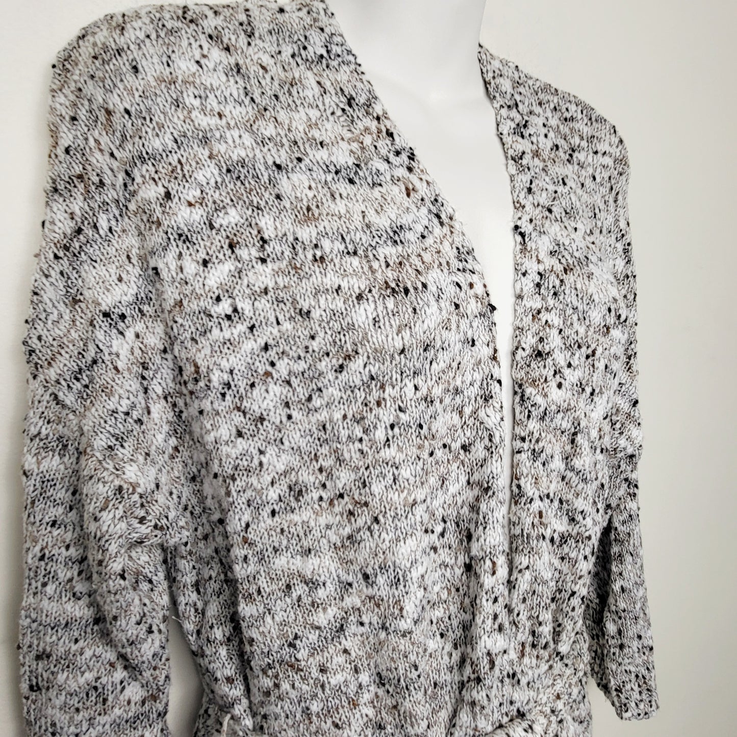 MHCK2 - Camber and Grace duster style cardigan sweater with tie belt. Size large