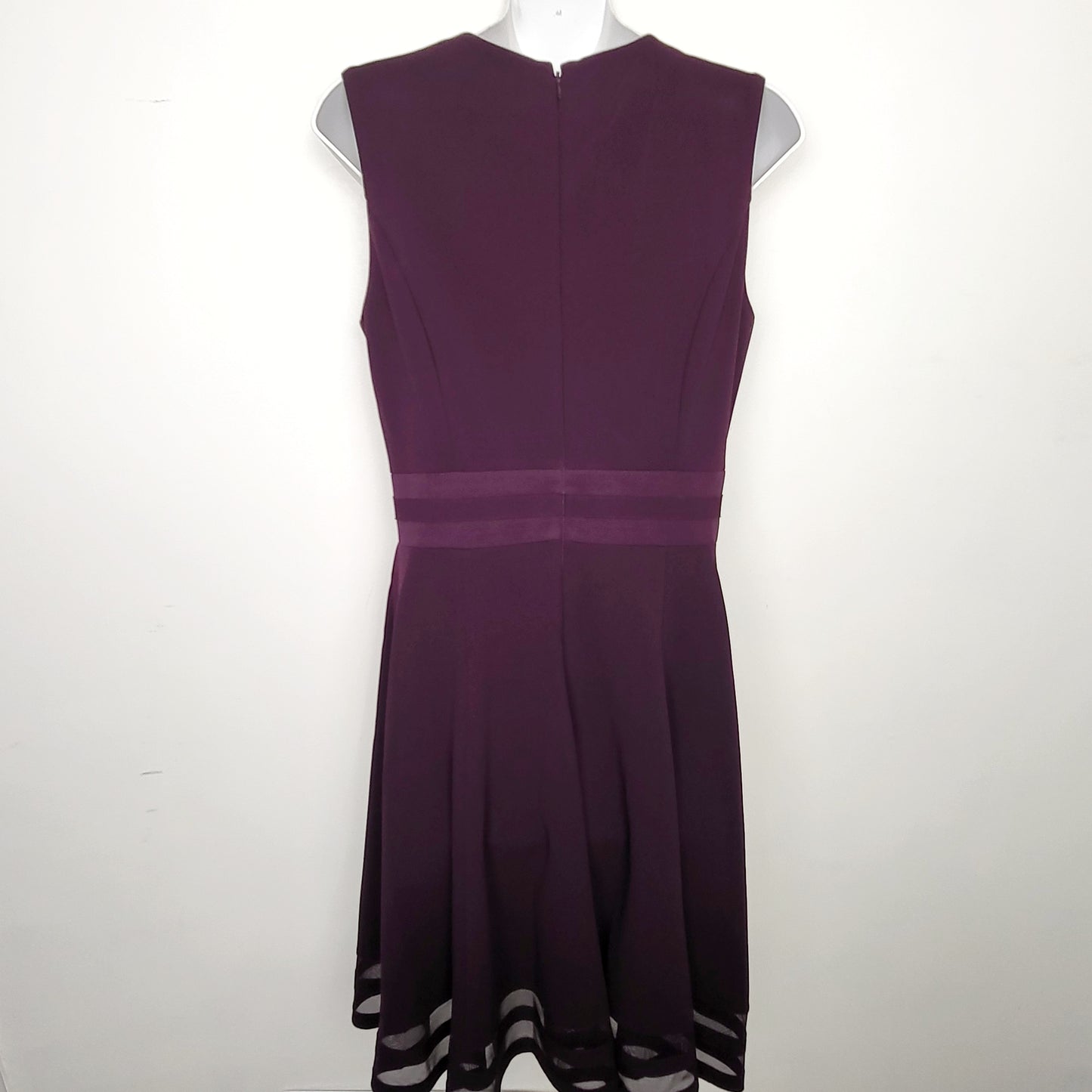 RHW - Calvin Klein purple A-line dress. Size 8