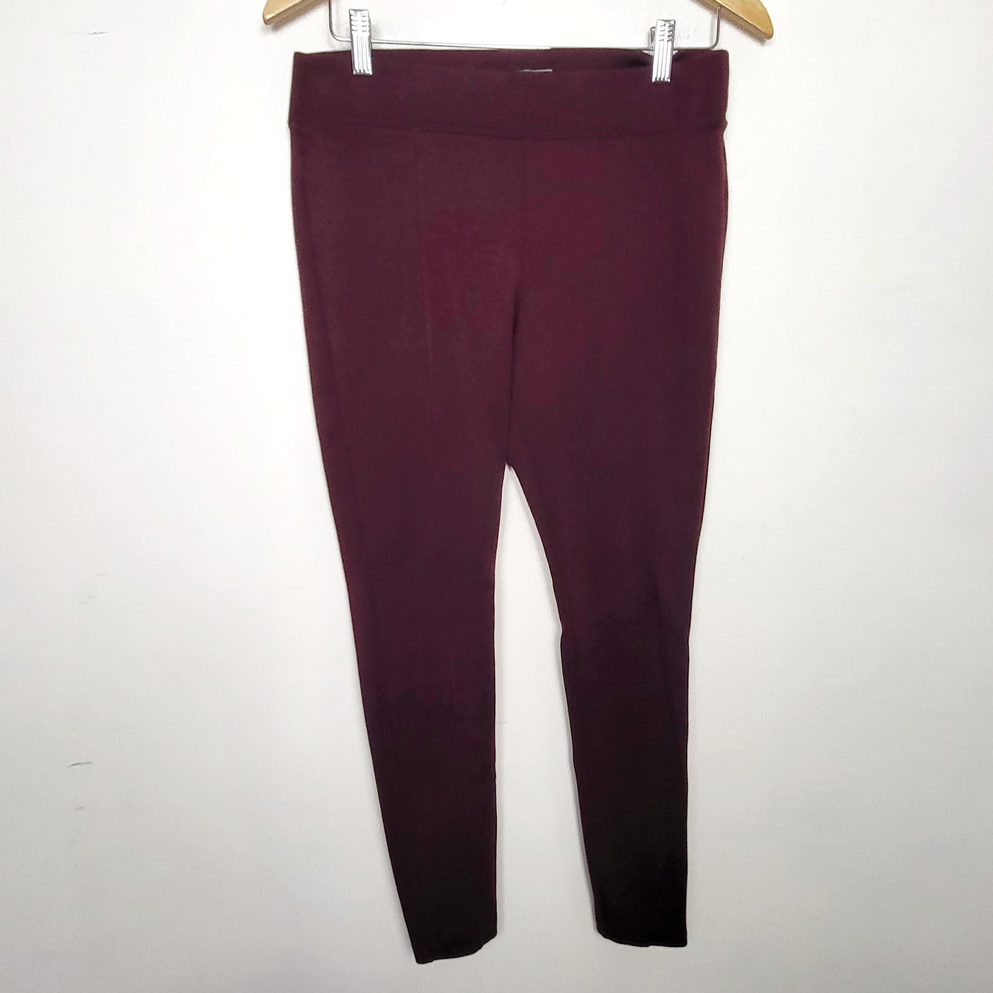 RHW - Old Navy maroon High-Waisted Stevie Ponte-Knit Pants. Size medium