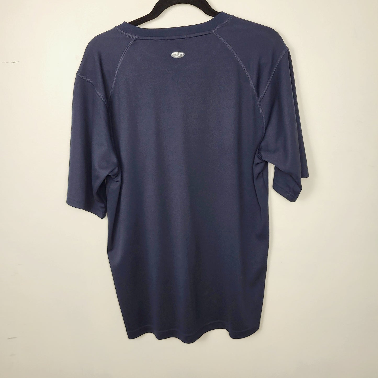 JUDR1 - Adidas navy Clima365 active t-shirt. Men's size large