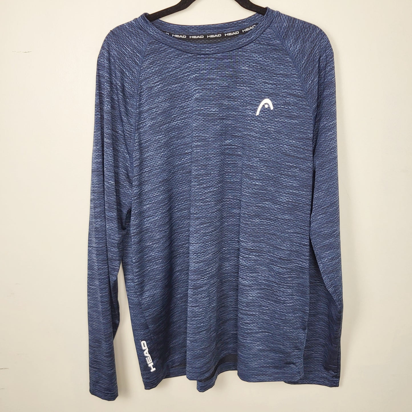 JUDR1 - Head blue marled long sleeved active top. Men's size large