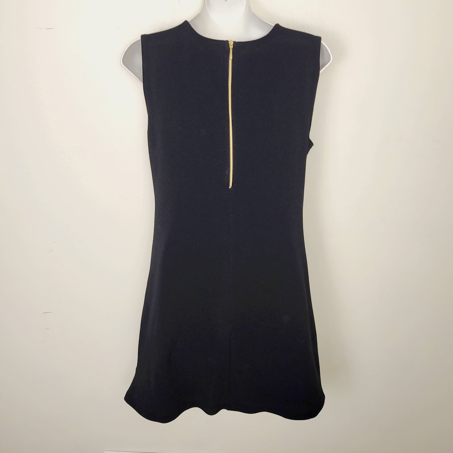 AMRO1 - Kismet black textured fabric sleeveless dress. Size medium