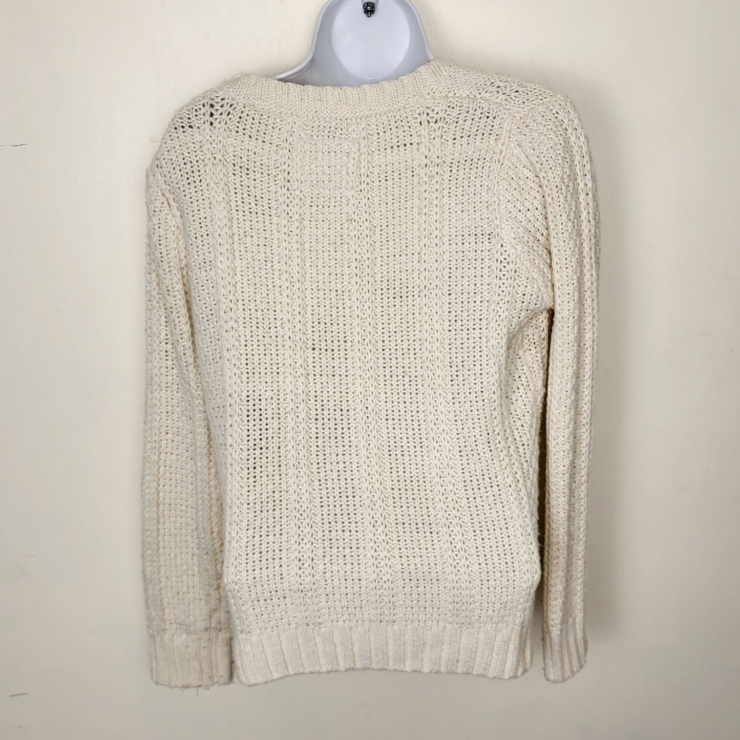 AMRO1 - Element cream coloured cable knit sweater. Size medium