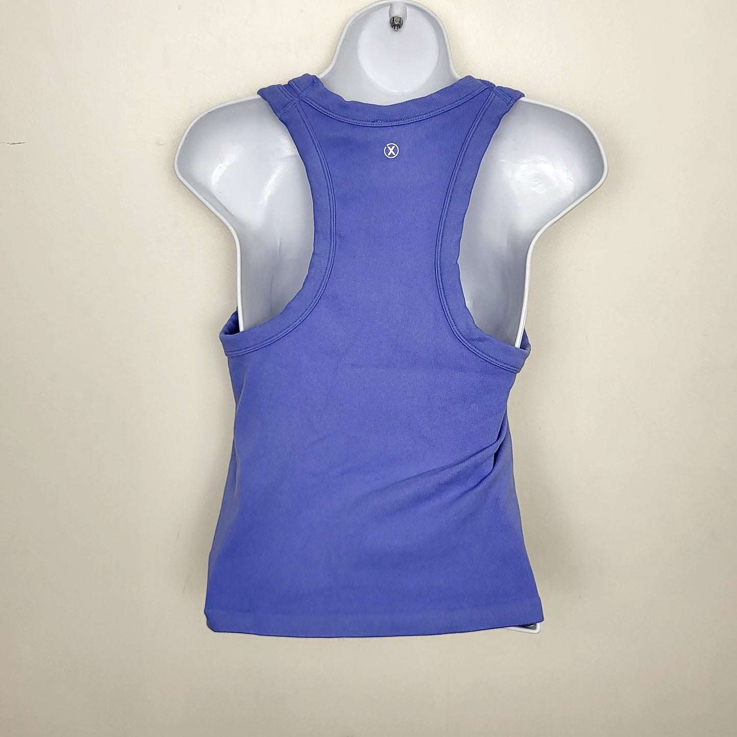 BBIN2 - Reflex purple-blue ribbed snug fit tank top. Size large