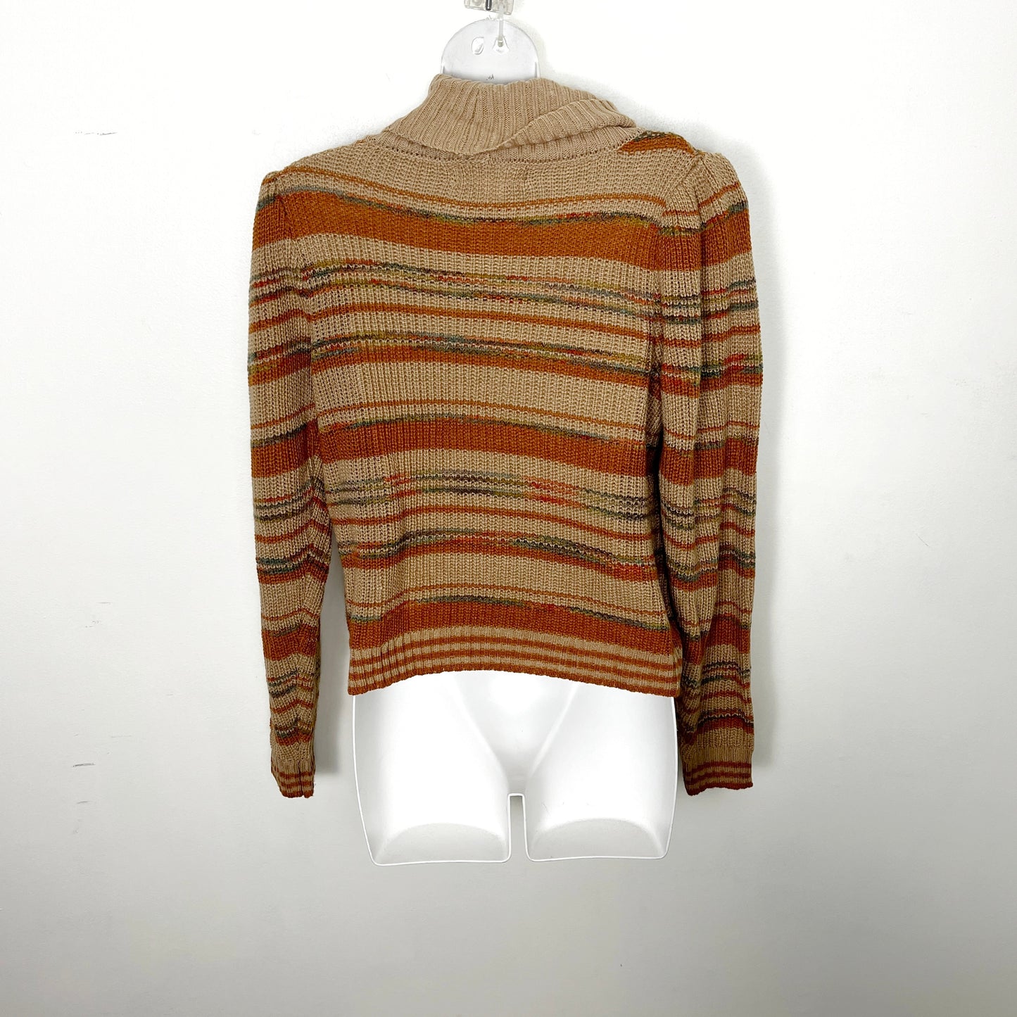 KMRY1 - B.O.G. Collective striped cowl neck sweater. Size small