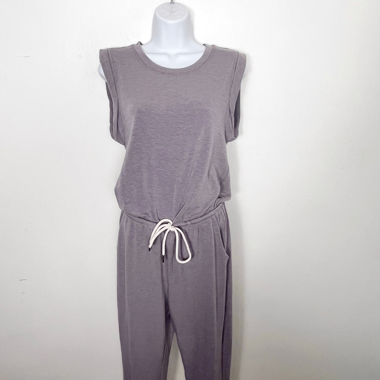 KMRY1 - Gilli light purple drawstring jumpsuit. Size medium