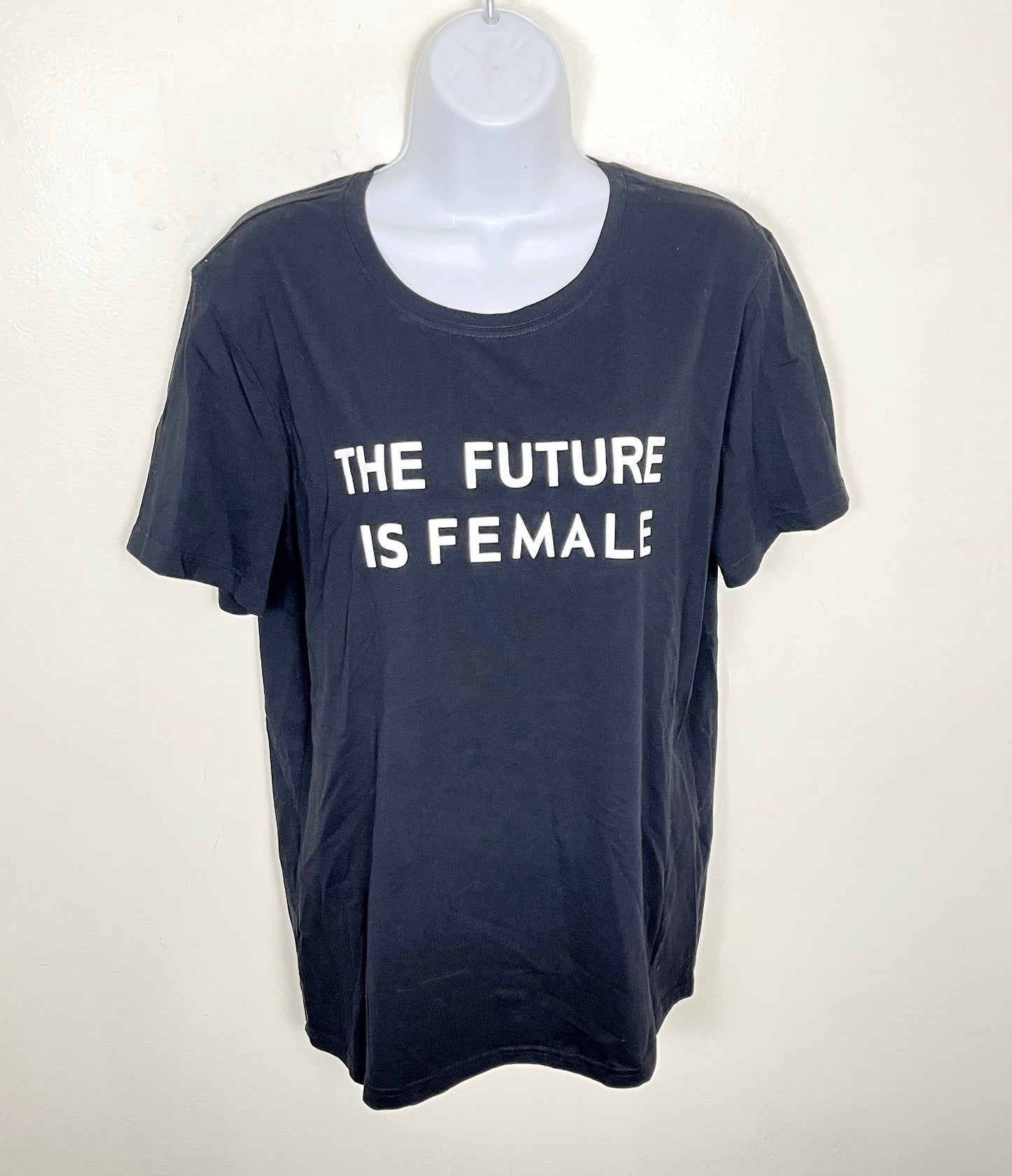 MBRS2 - Black "The Future is Female" t-shirt. Size large
