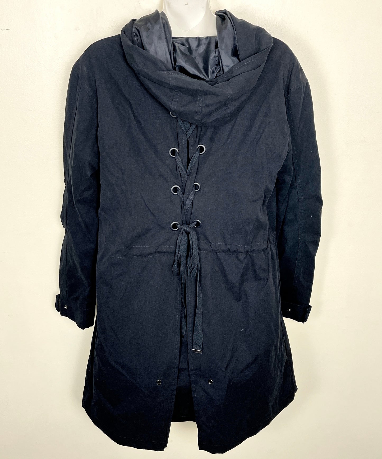 MBRS2 - Black Tape (Dex) navy hooded utility jacket. Size small