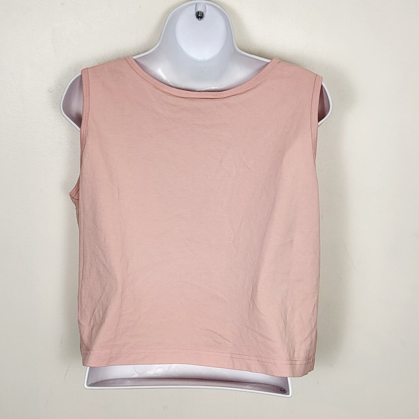 ESZ2 - Pina Style pink cropped organic cotton Fish Lady t-shirt. Size medium ๐