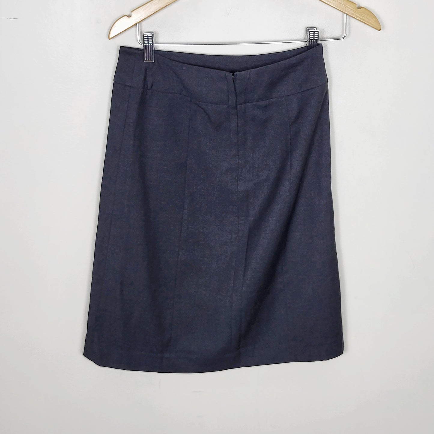 JECH1 - RW and Co charcoal grey "Patricia" A-line skirt. Size 2