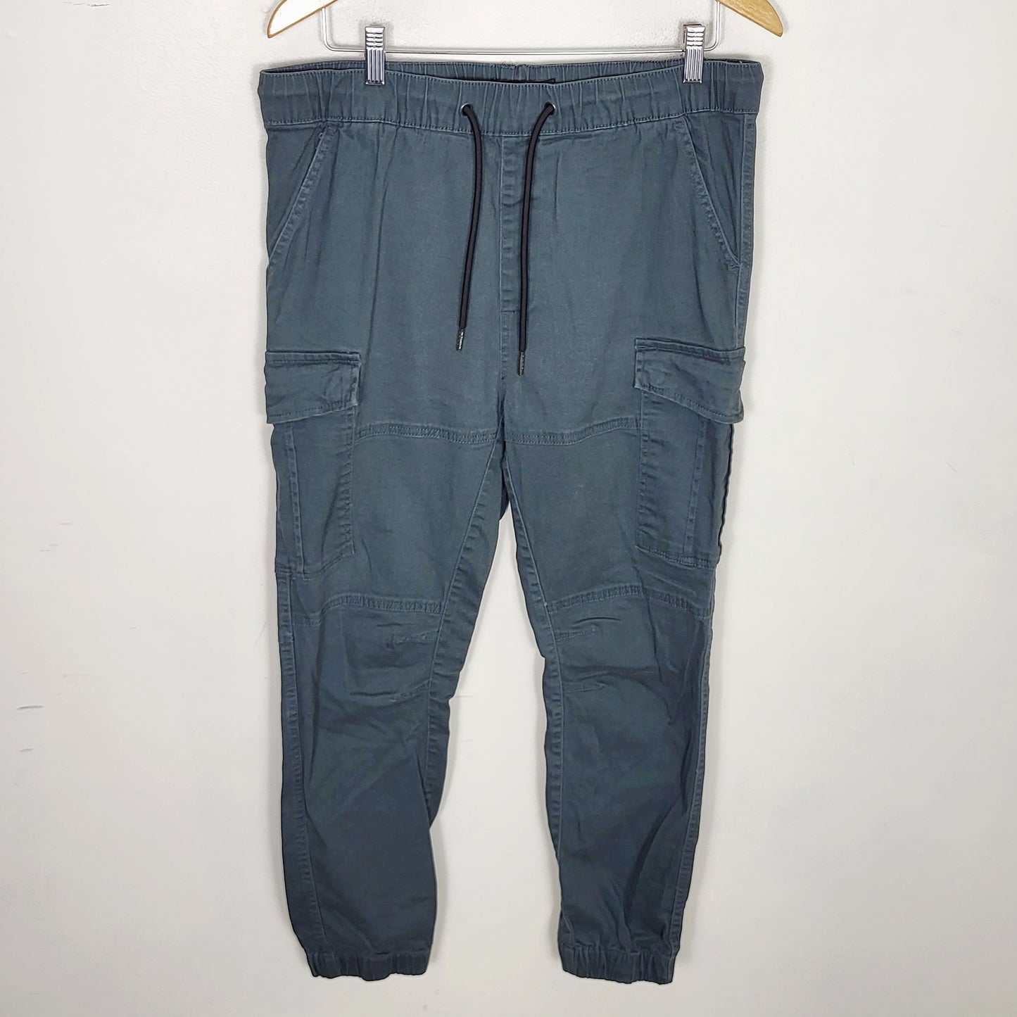 NOFF2 - Arsenic dark grey twill cargo jogger pant. Size large