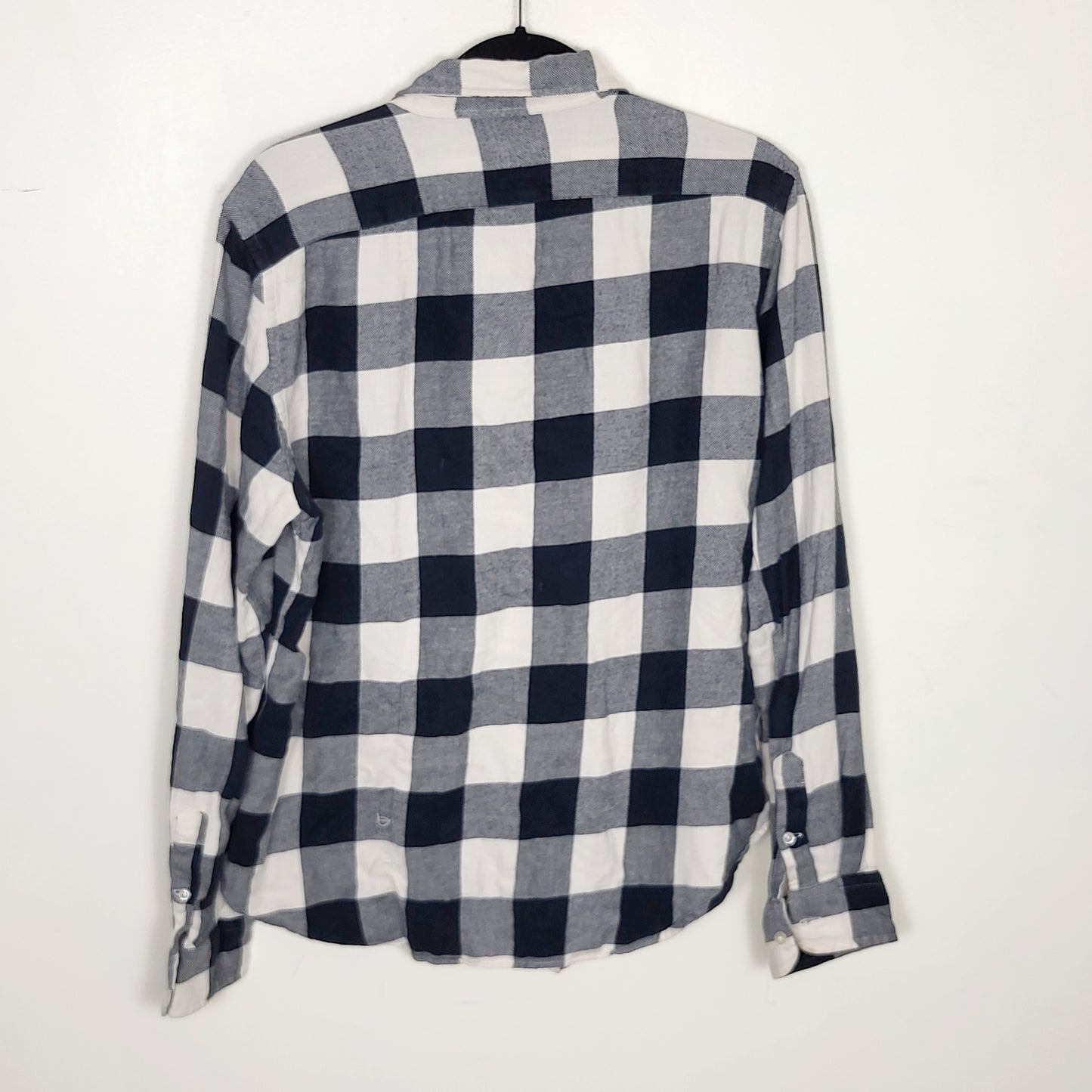 CKLB1 - Polo Ralph Lauren black plaid classic fit button down casual shirt. Ladies XL