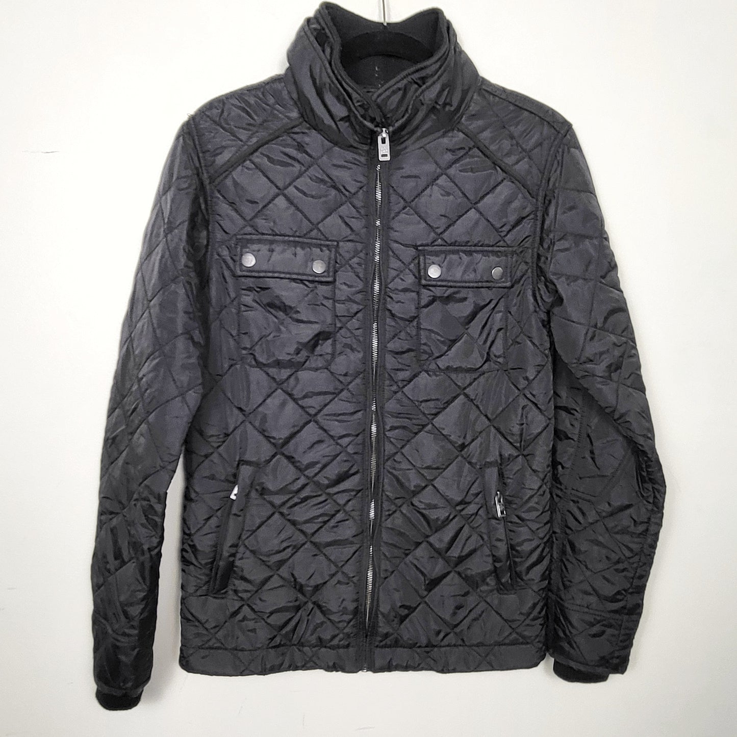 DZAV1 - Old Khaki black fleece lined quilted jacket. Size XS