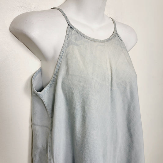 AMLE1 - NEW - Velvet Heart distressed denim look cami tank. Size small
