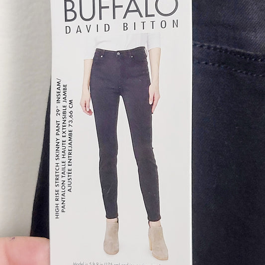 COWN1 - NEW - Buffalo David Bitton high-rise stretch skinny jeans. Size 12
