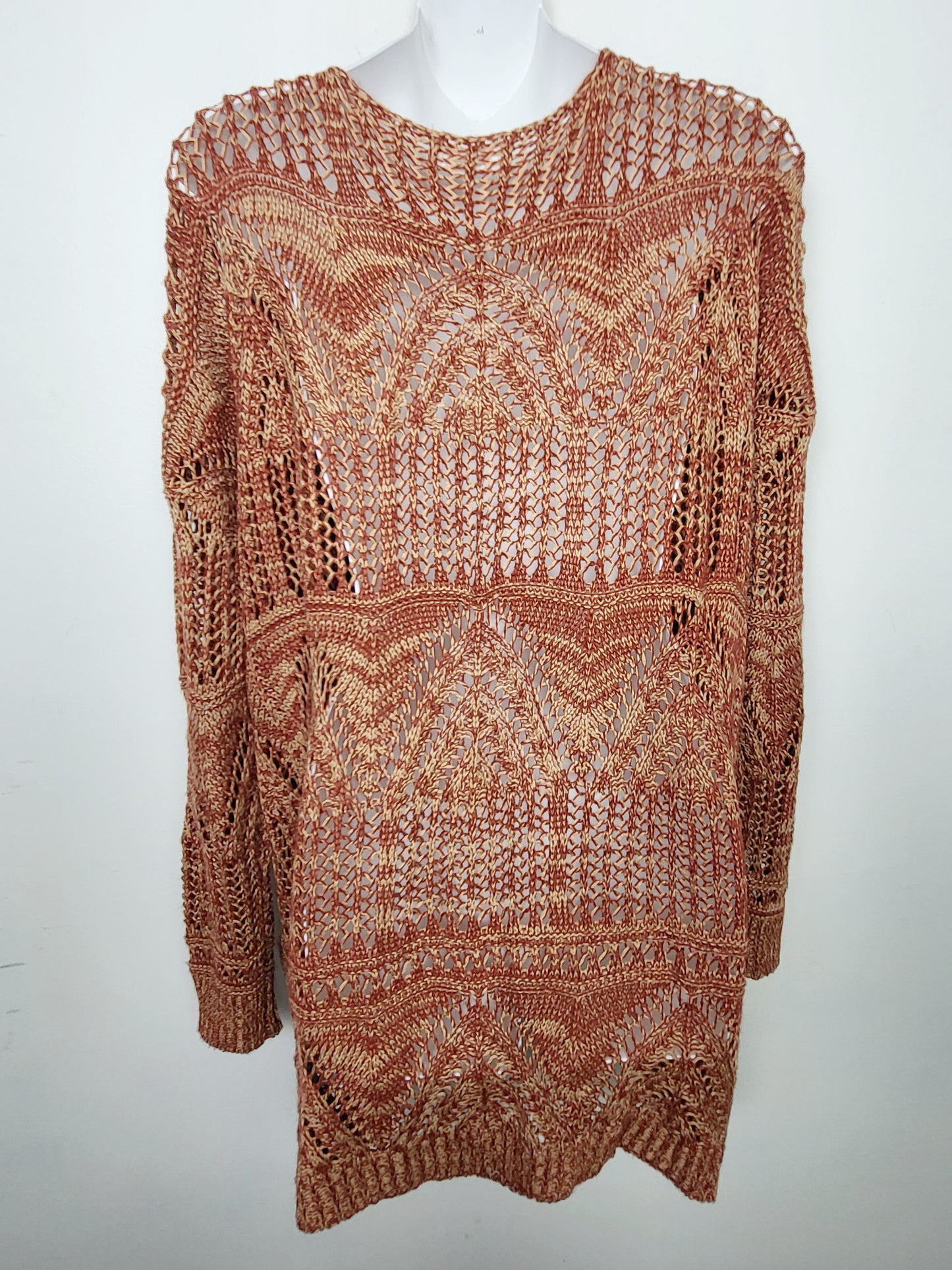 DOKN1 - Grace and Lace open knit cardigan sweater. Sizes like a large