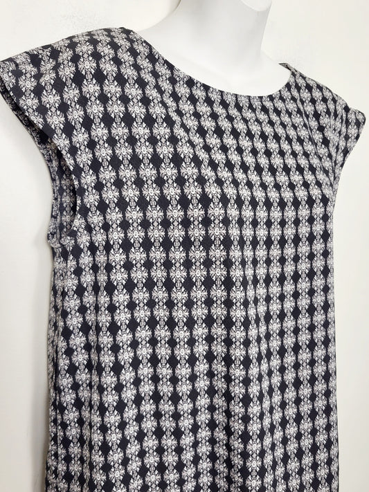 DOKN - Max Studio black floral print top. Size medium