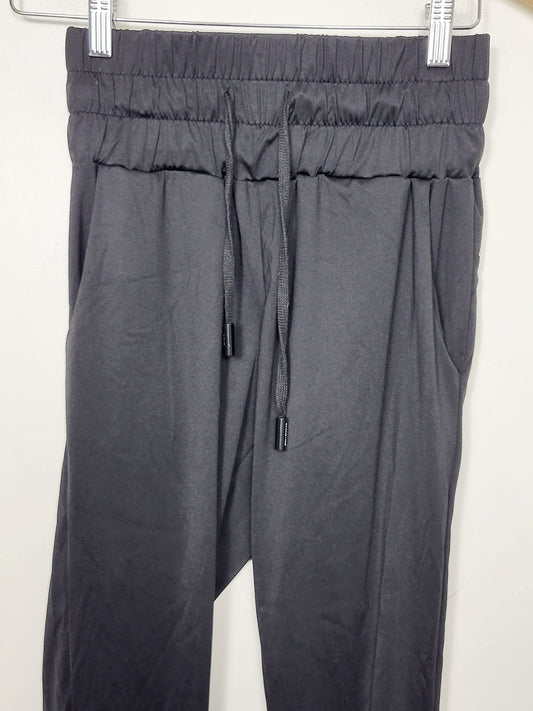 DOKN - Arro Athletics black high waisted drawstring "Formation" joggers. Size small