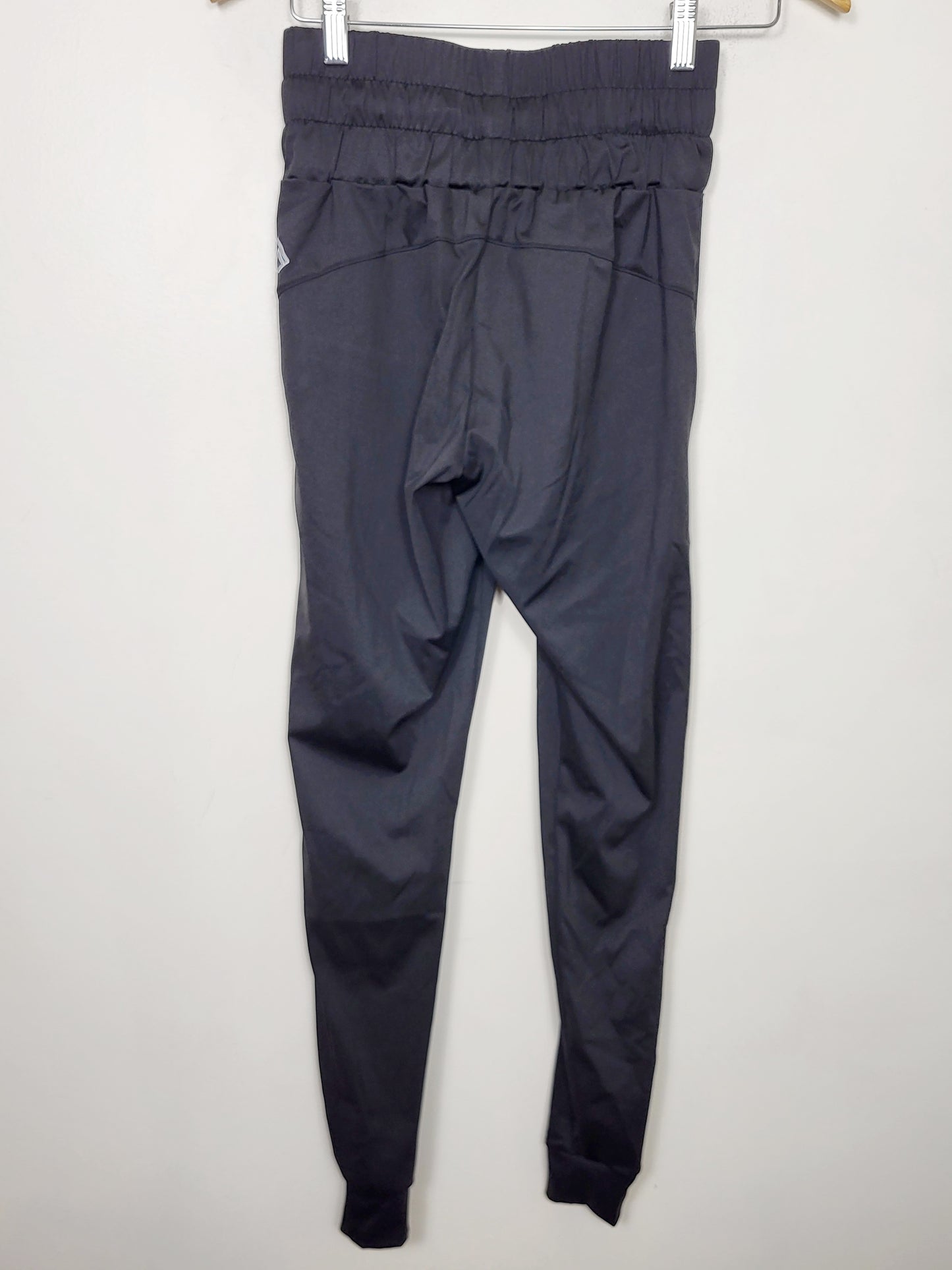 DOKN - Arro Athletics black high waisted drawstring "Formation" joggers. Size small