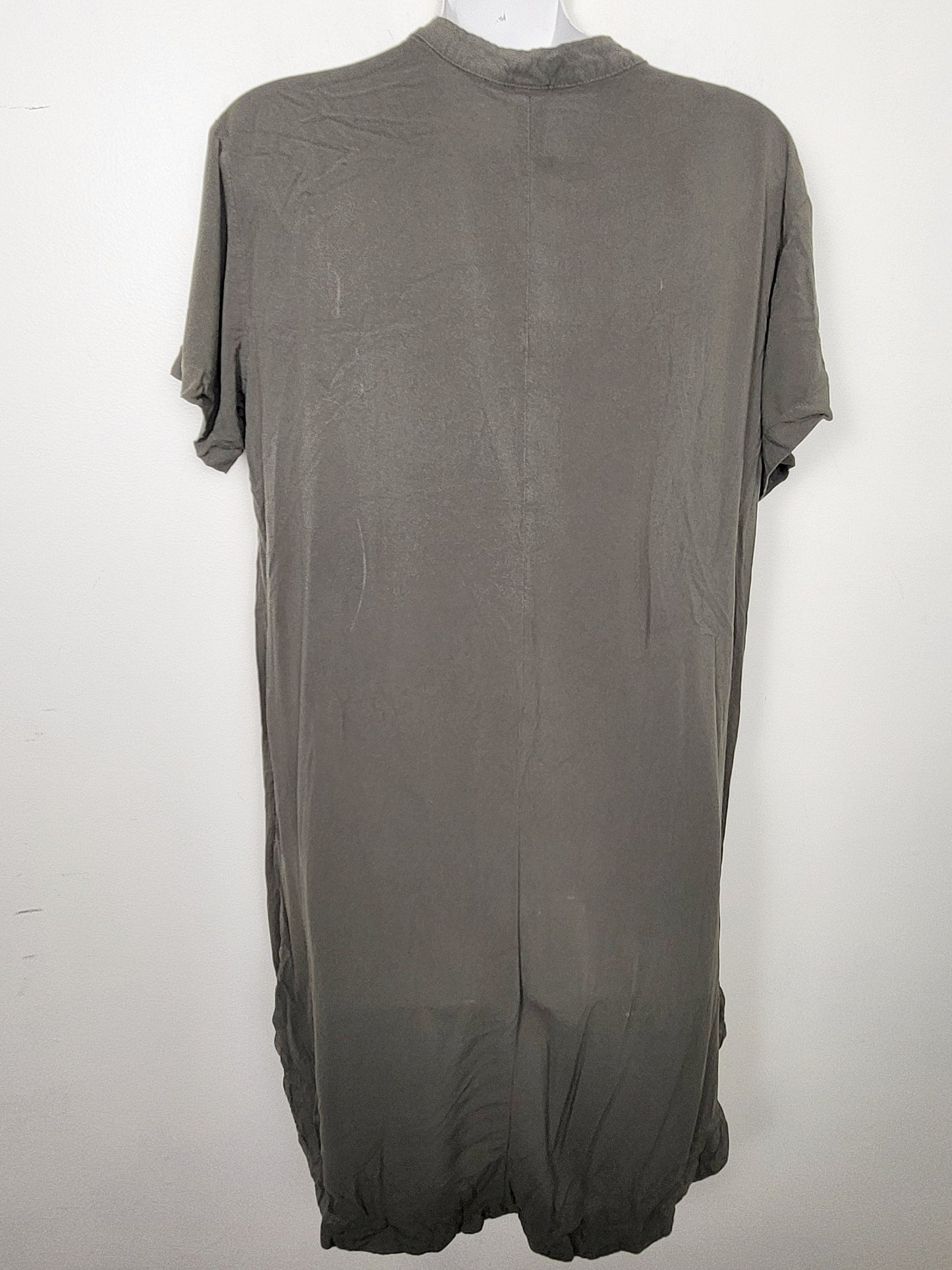 DOKN - H and M olive green viscose tunic dress. Size small