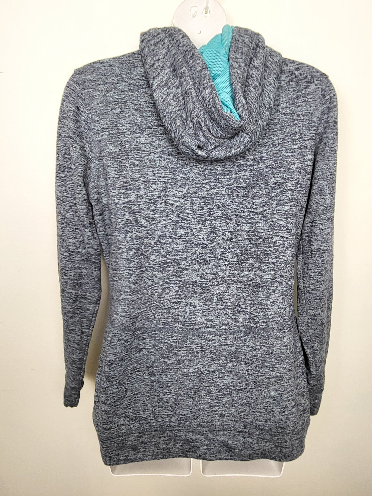 AGLL2 O'neill heathered blue zip up hoodie. Size medium