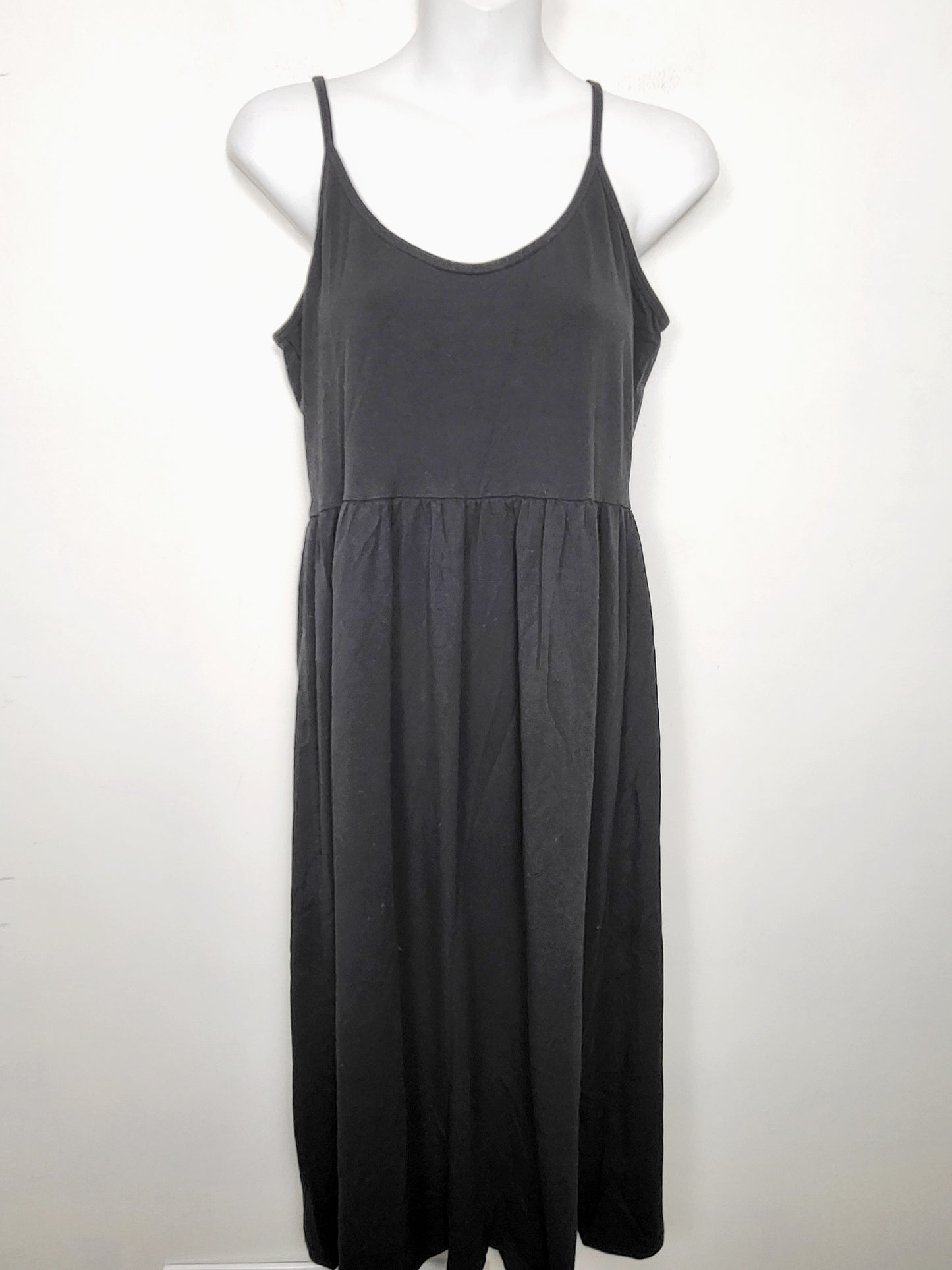 AGLL2 - Tentree black modal Sunset tank dress. Size large