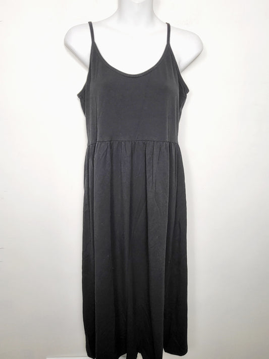 AGLL2 - Tentree black modal Sunset tank dress. Size large