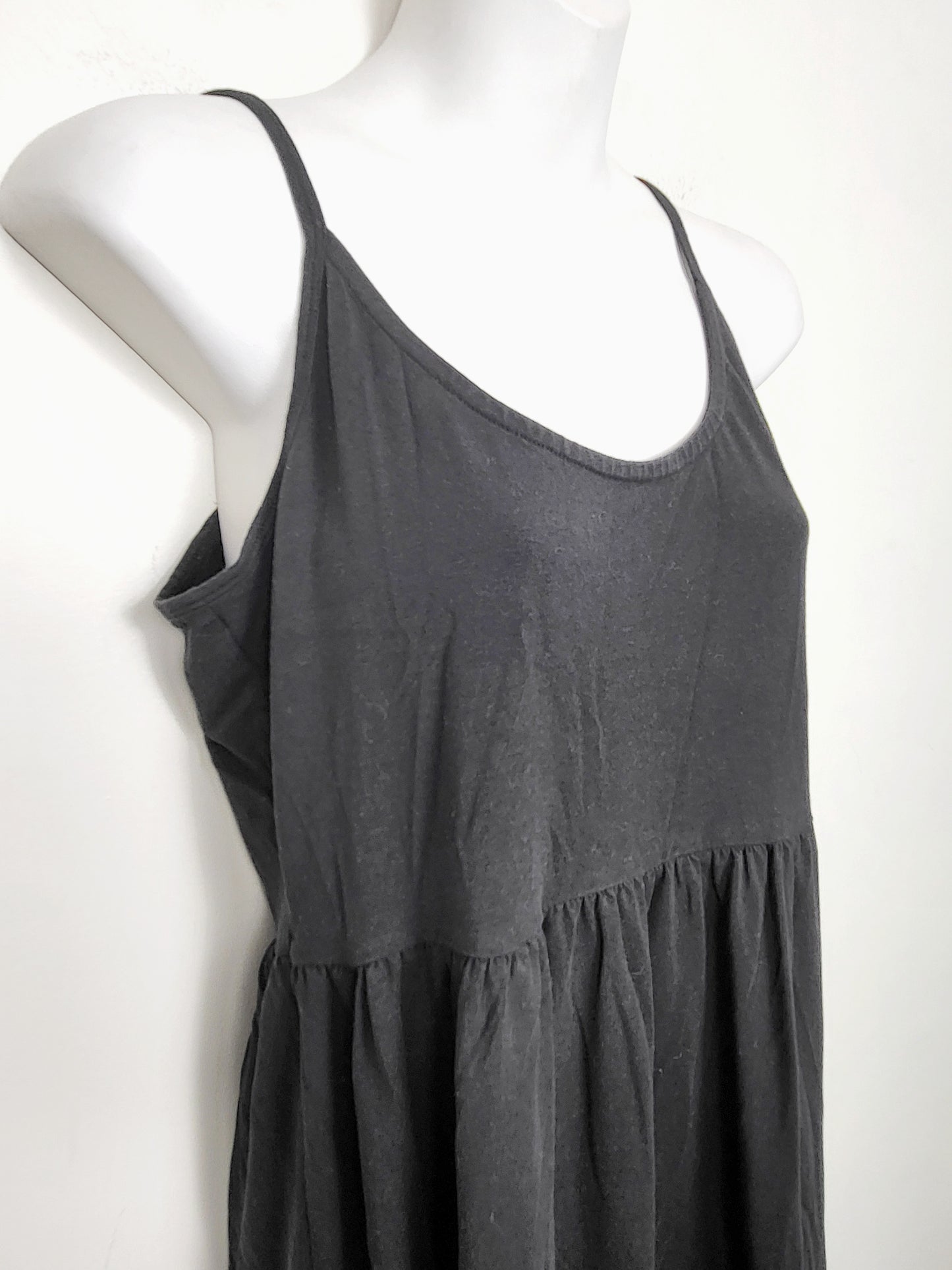 AGLL2 - Tentree black modal Sunset tank dress. Size large