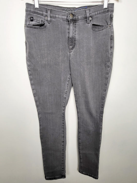 AGLL2 - Yoga Jeans Rachel Skinny Jeans in Grey Steel. Size 30