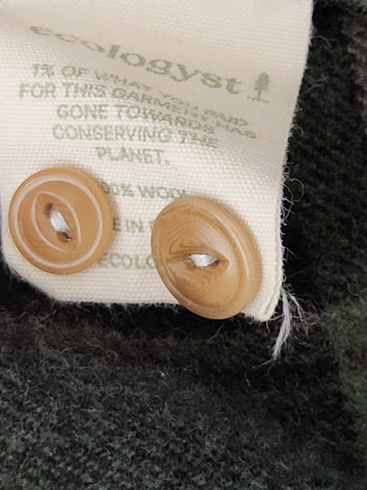 KLJ2 - The Ecologyst wool plaid button down shirt. Women's XL (or men's L)