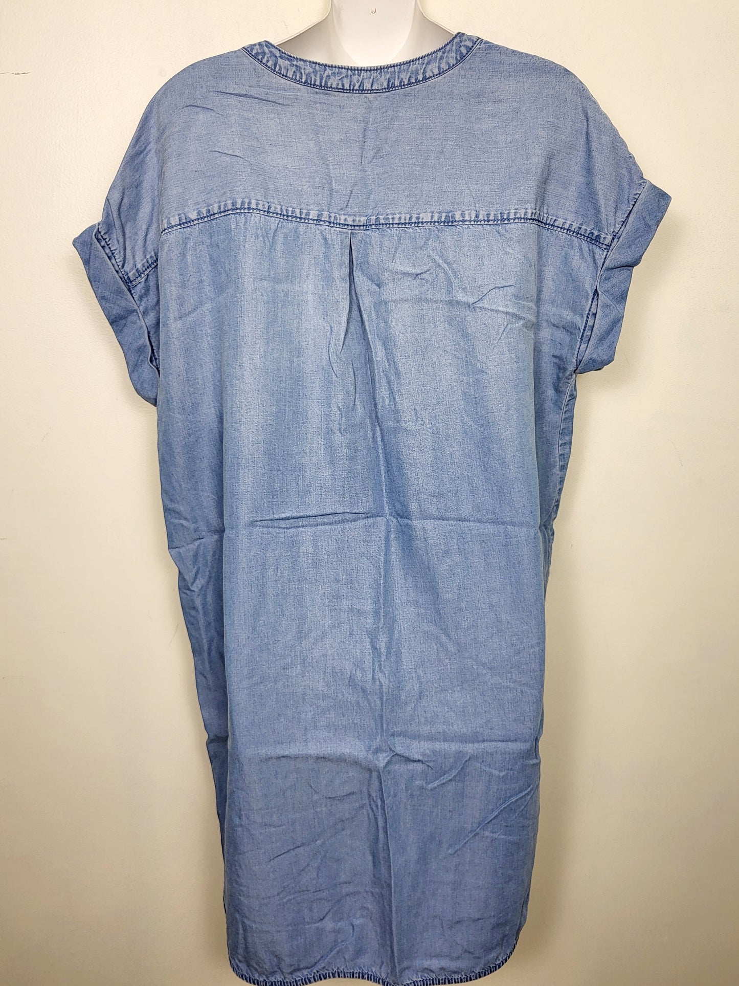 TRCA1 - Reitmans denim look Tencel dress. Size large