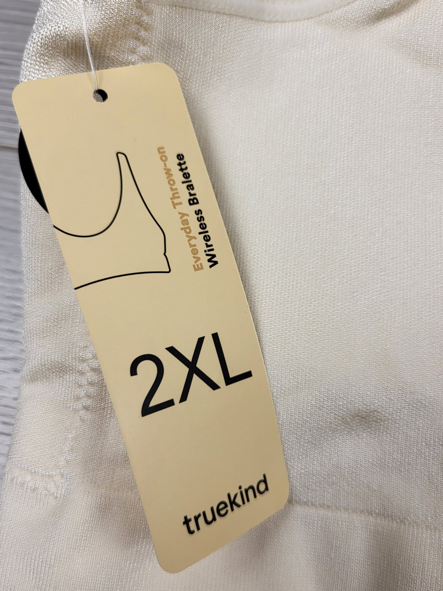 SPMP1 - NEW - Truekind Everyday Throw-on Wireless Bralette. Size 2XL