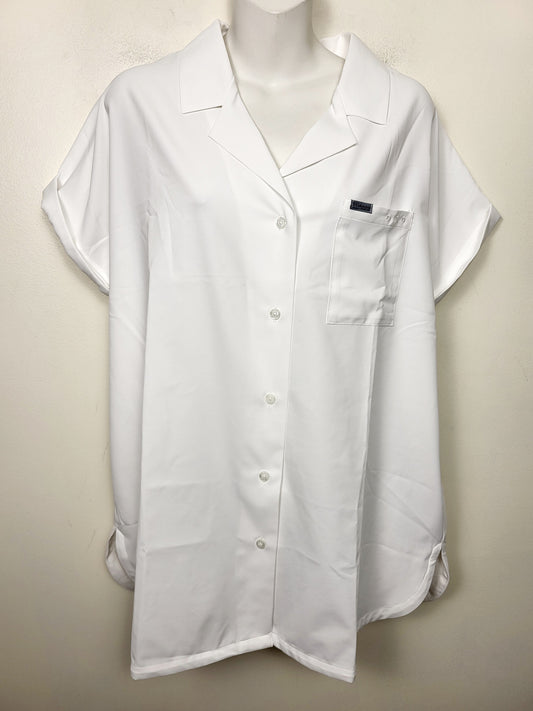 SPMP1- Columbia Women's PFG Sun Drifter Woven Short Sleeve Shirt. Size XL