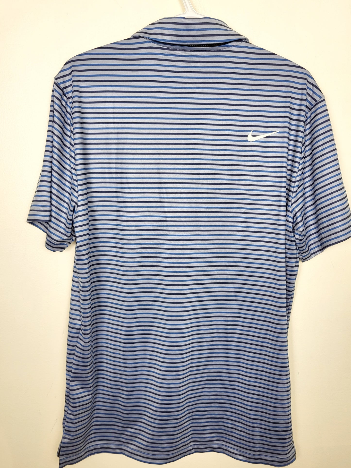 AART - Nike blue striped Dri-fit golf polo. Size small