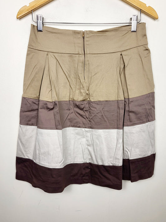 CHSP2 - Urban Behavior pleated colour block high waisted skirt. Measures as a medium