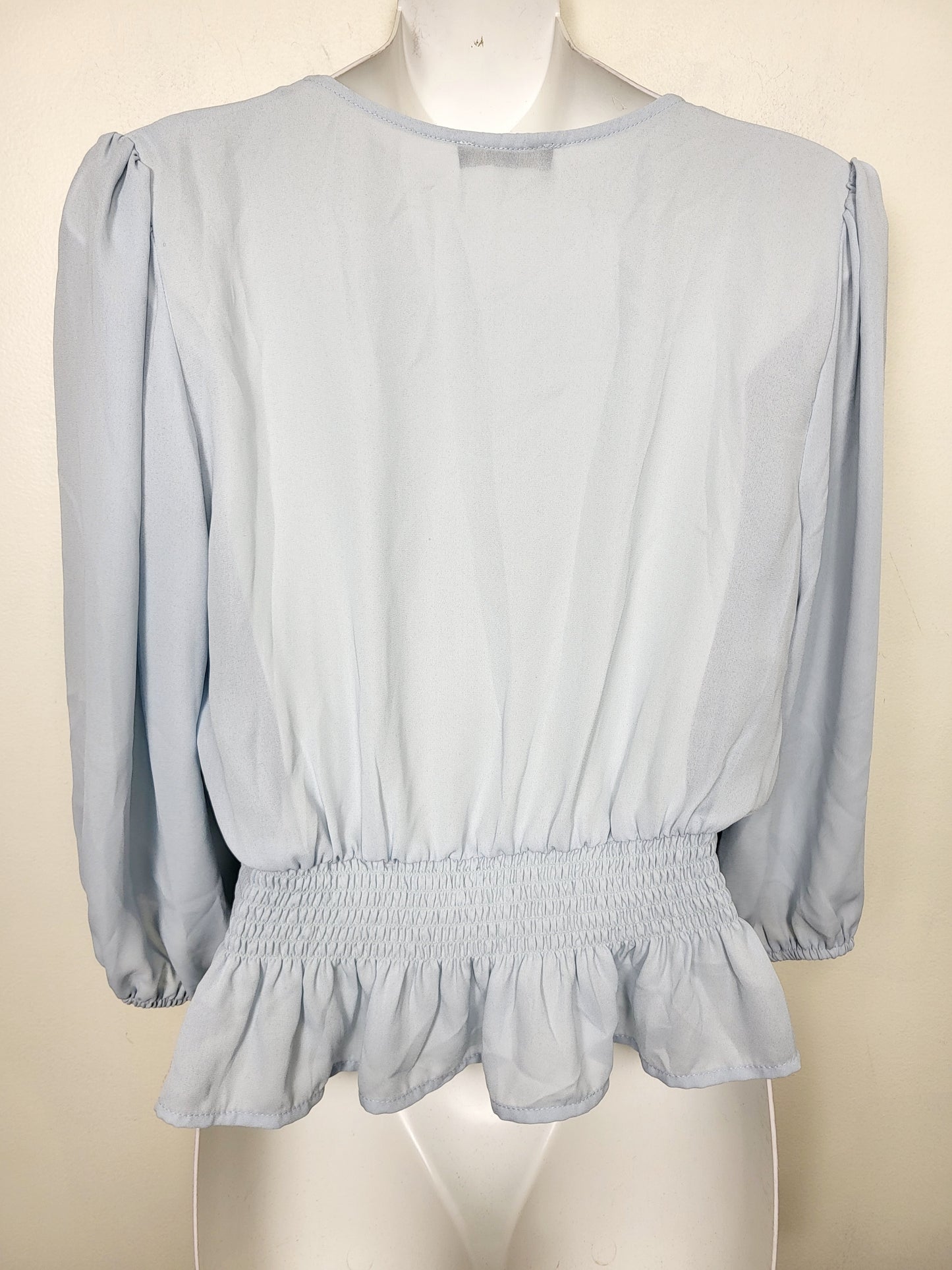 CHSP3 - Shinestar baby blue top. Size medium