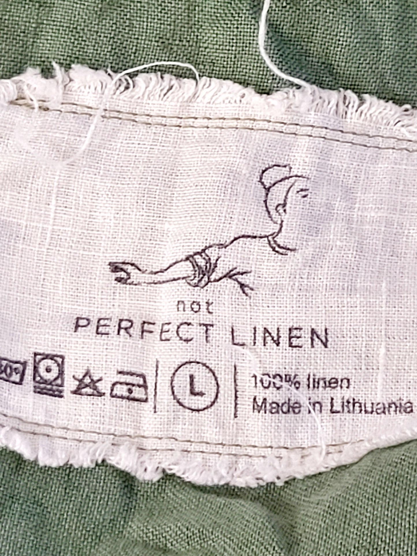 Not Perect Linen wrap style "Margaret" linen jumpsuit. Size large