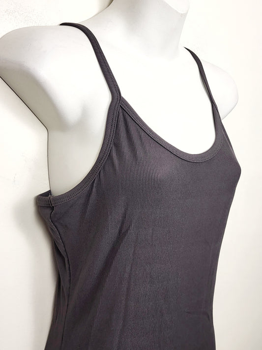 NEW - Blue Buttercup dark grey ribbed. Size large