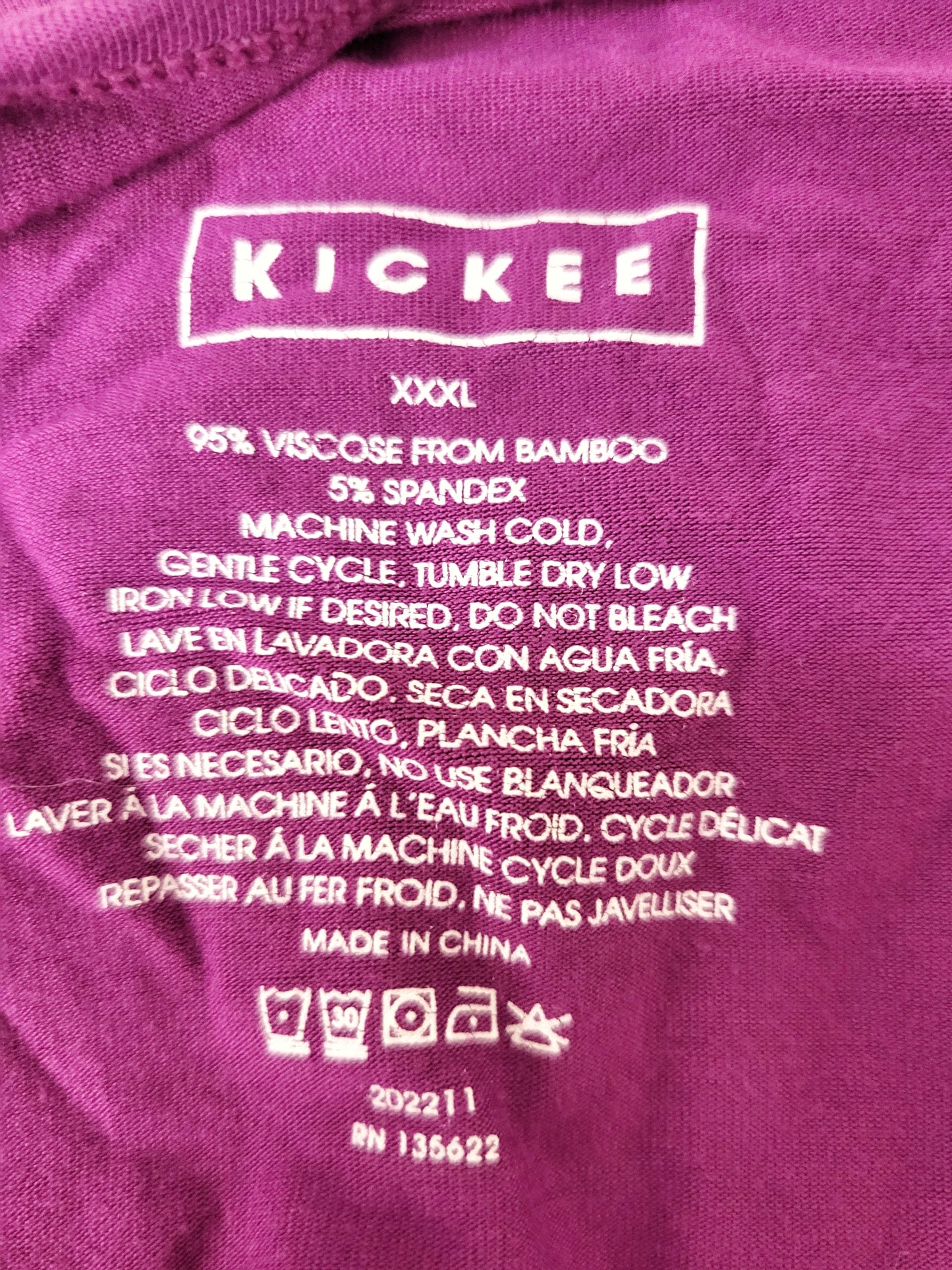 Kickee Pants bamboo robe. Size 3XL