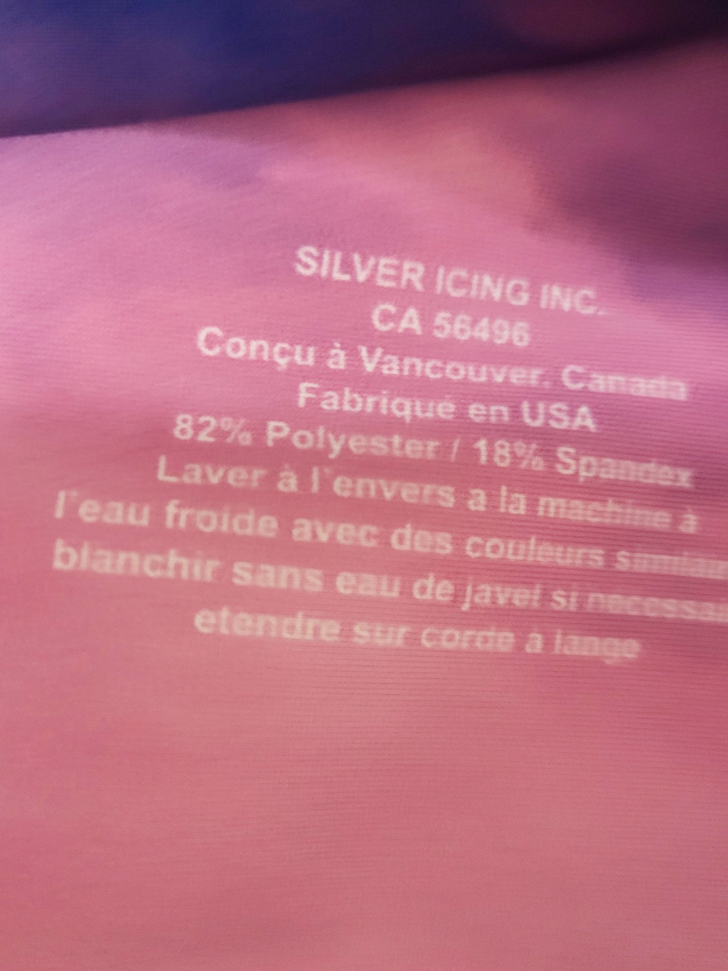 Silver Icing cropped "Tranquility" leggings. Size XS