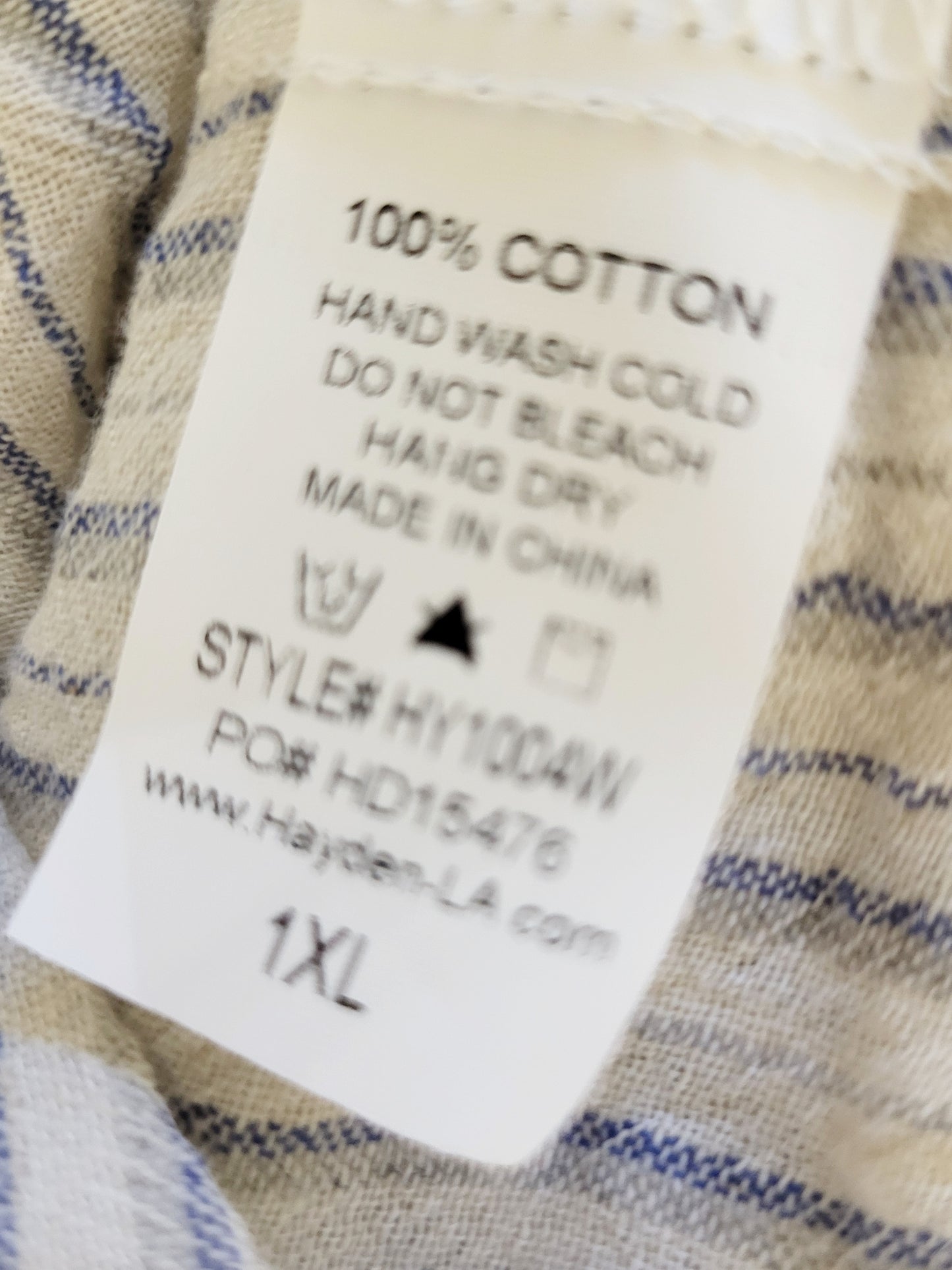 Hayden striped boho style ruffle tank. Size 1X