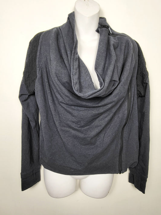 Lululemon blue-grey cowl neck Sway jacket | Sizes like LARGE \ XL
