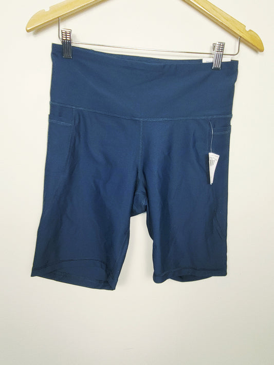 NEW - Old Navy teal high rise bike shorts | Size large